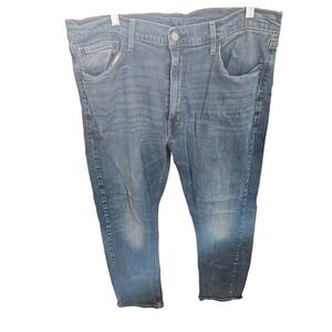 Levi‎ Strauss 513 Slim Straight Fit Mens Jeans Denim Blue W38 L32